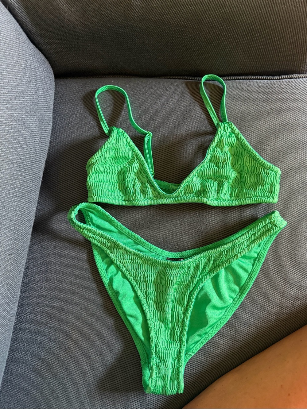 Triangl Green Scoop Top Bikini